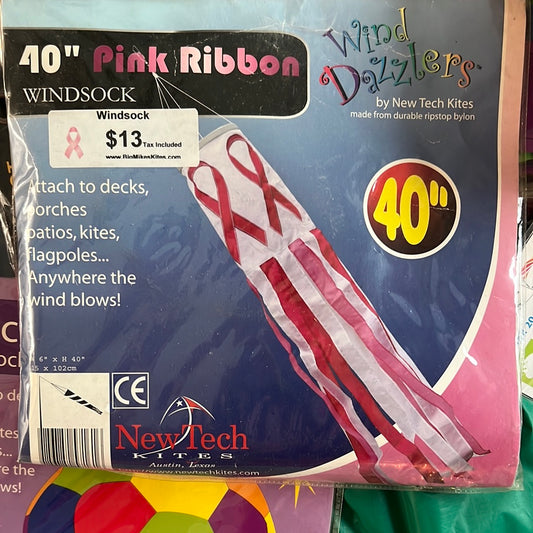 Windsock 40 IN PINK RIBBON