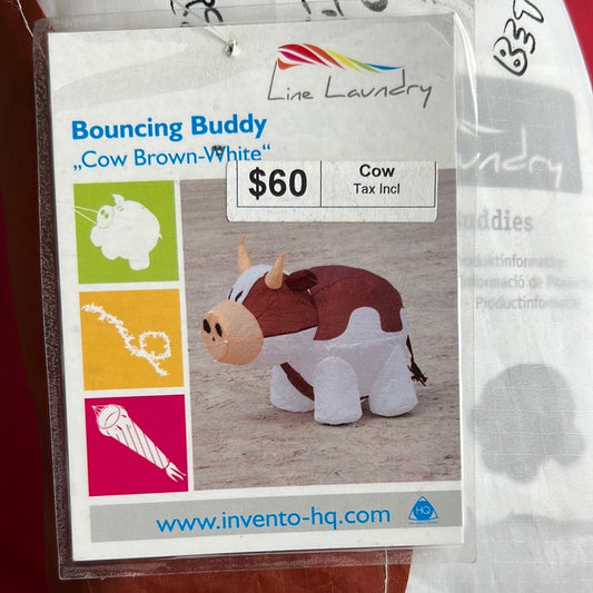 BOUNCING BUDDY COW BROWN WHITE